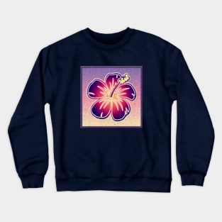 Purple hibiscus Crewneck Sweatshirt